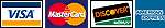 Visa, MasterCard, Discover, American Express